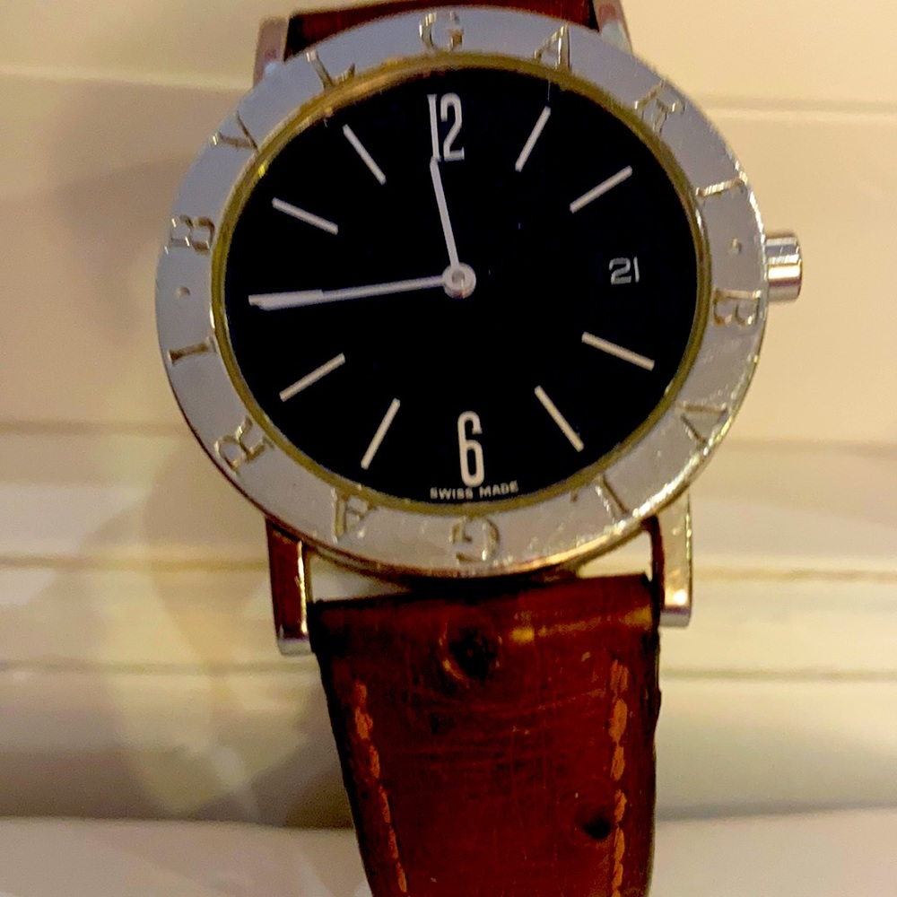 Bulgari Watch black face  one owner me